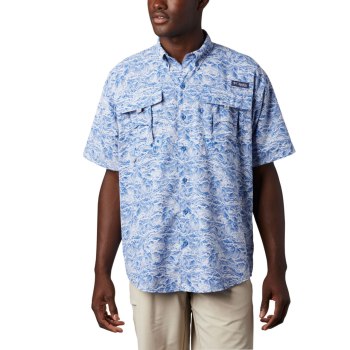 Columbia Muške Košulje - PFG Super Bahama Short Sleeve Plave | IORG-96138